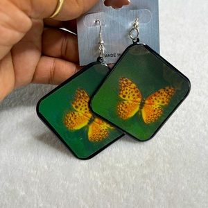 Iridescent Butterfly earrings